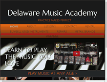 Tablet Screenshot of delawaremusicacademy.com